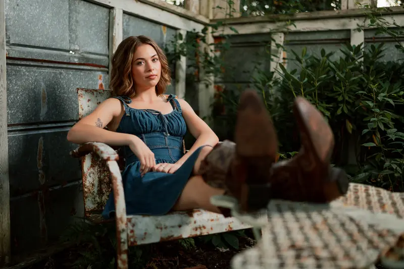 Directed senior portrait with editorial intention